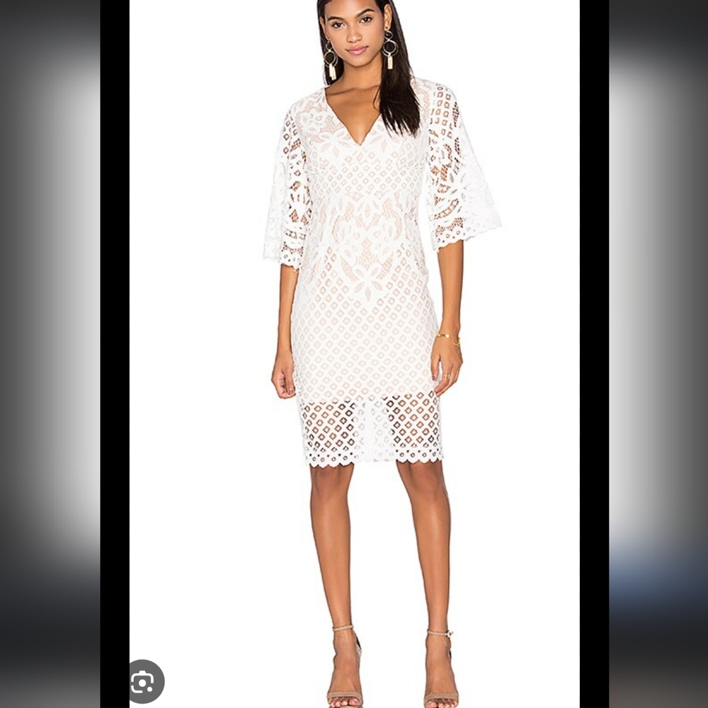 Bardot Charlie White Lace Dress Size 8